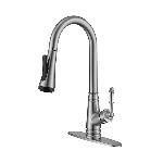 Single lever pull-out kitchen mixer
