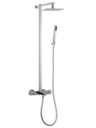 shower mixer with shower head and hand shower