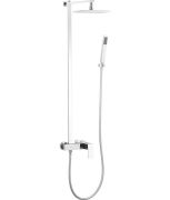 shower mixer with shower head and hand shower