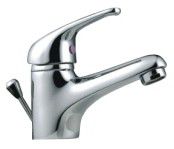 Single lever basin tap