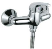 Exposed shower faucet