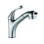 Single handle pull out kitchen faucet