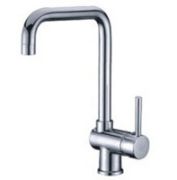 Kitchen faucet with side lever