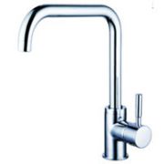 Side lever kitchen faucet chrome plated