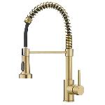 Single lever pull-down kitchen mixer